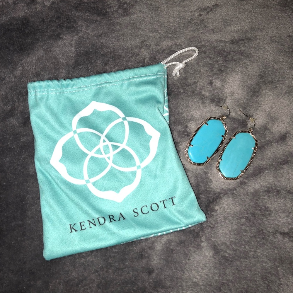 Blue Kendra Scott earrings